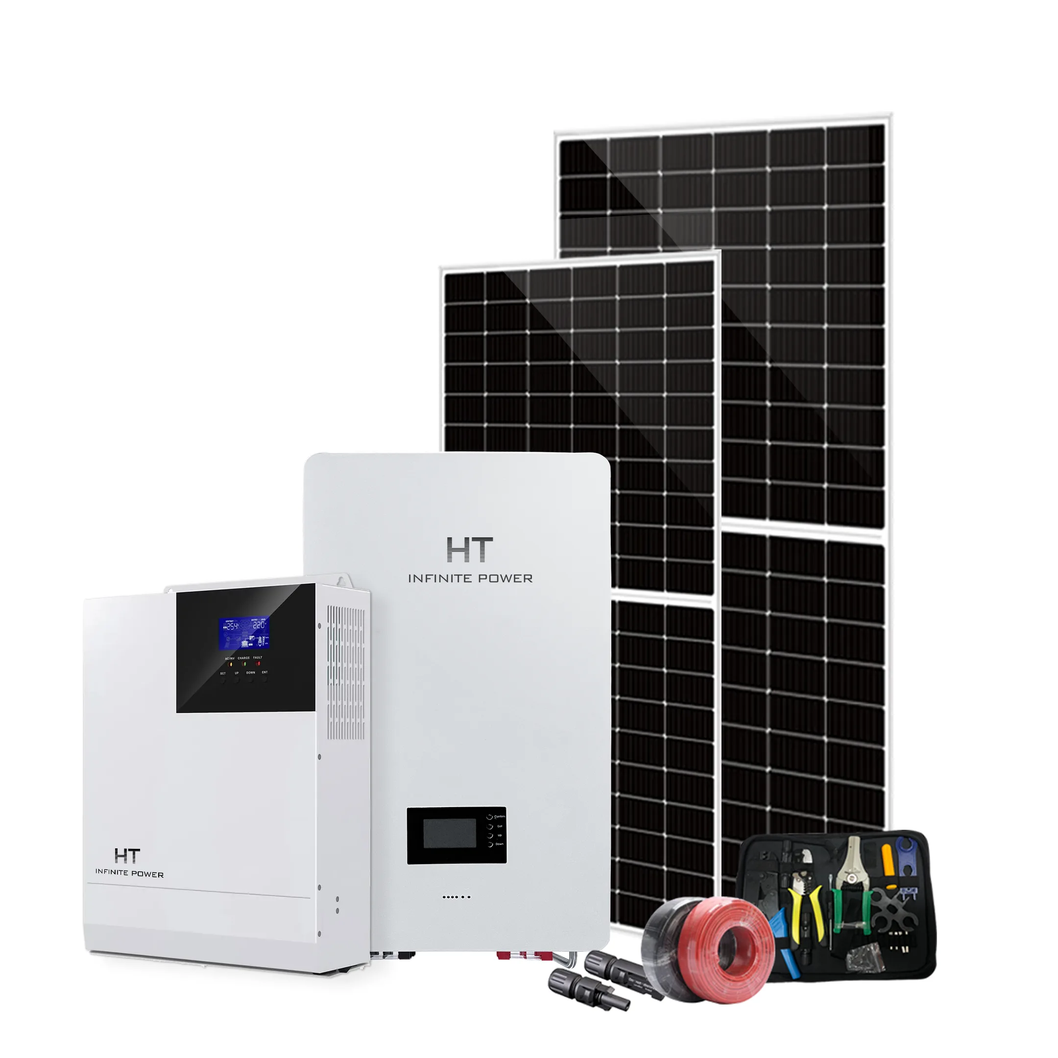 HT infinite power battery energy storage system supplier 5kw/5kwh-15kwh off grid solar system
